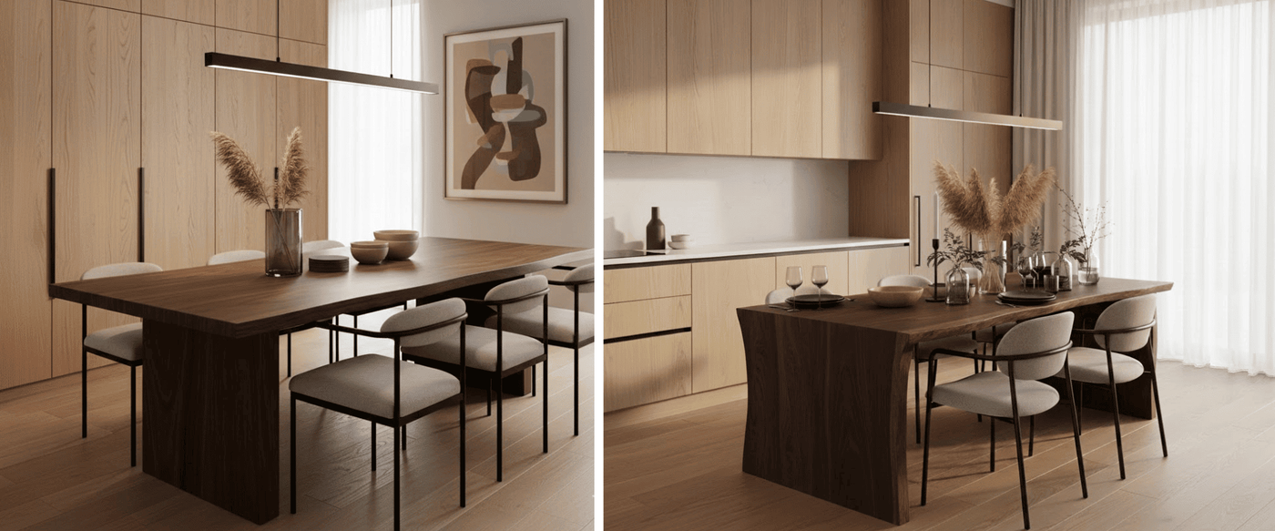Mixing Wood Tones: Pairing Table with Existing Cabinets image