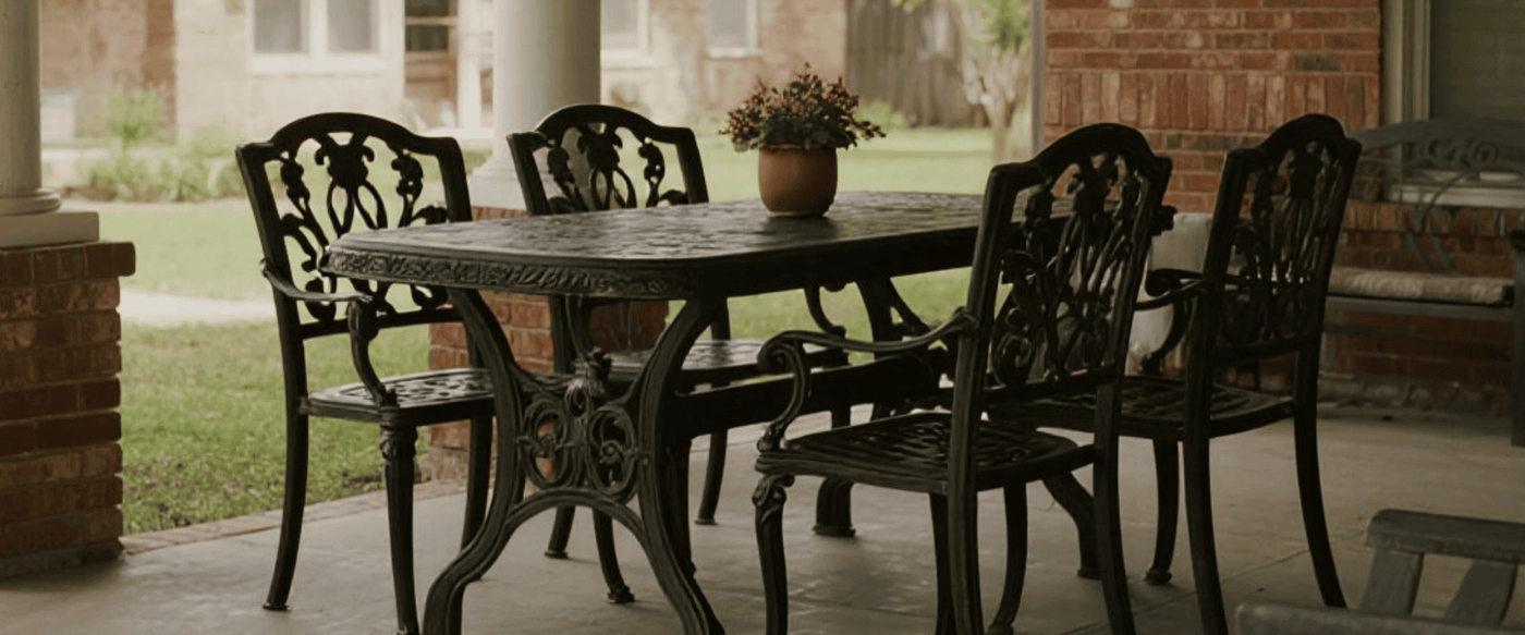Designing Outdoor Dining Sets for Texas Weather image