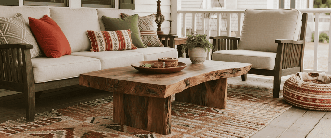 Designing Porches & Patios with Live-Edge Slabs image