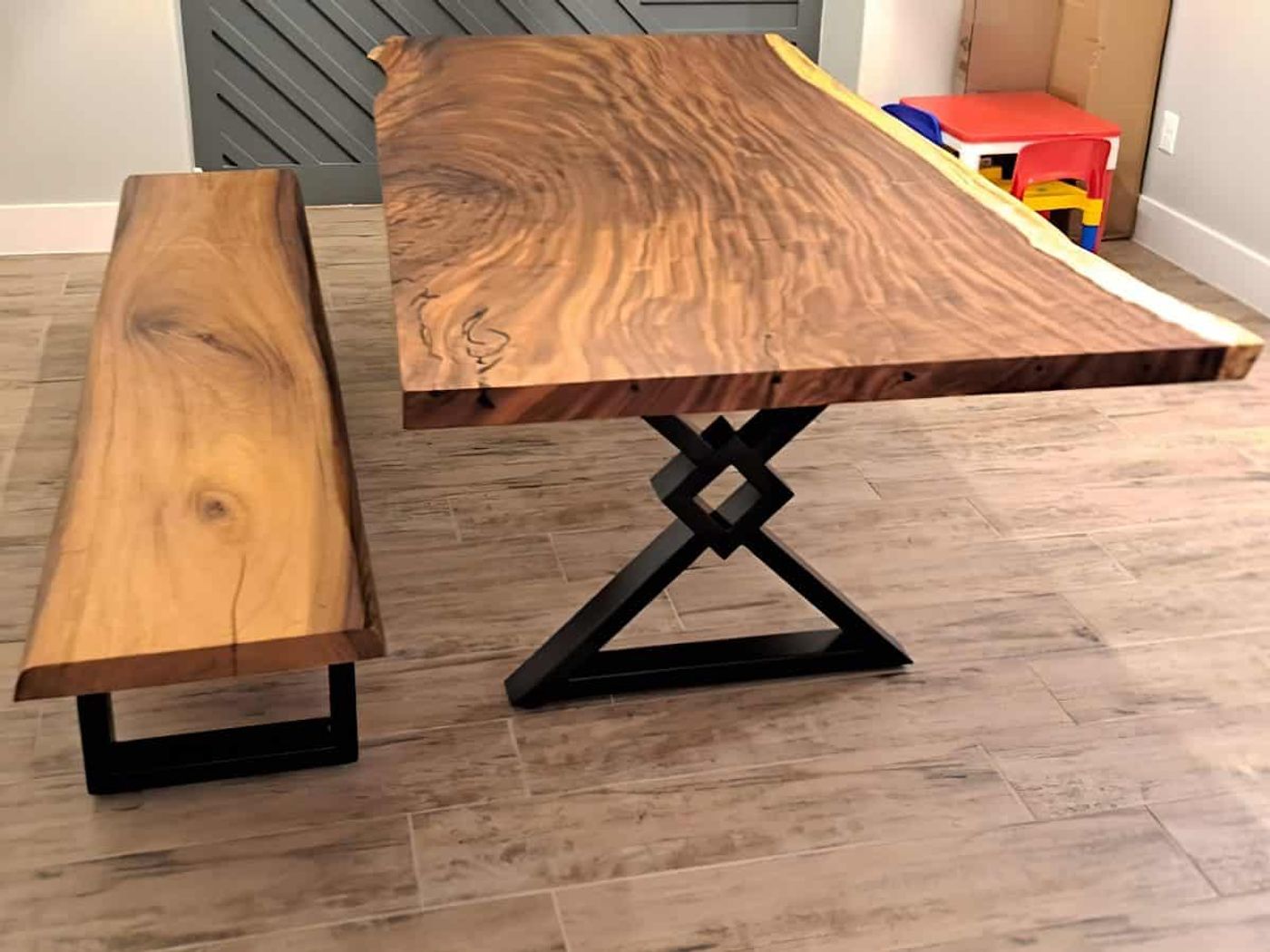 Contemporary rustic table