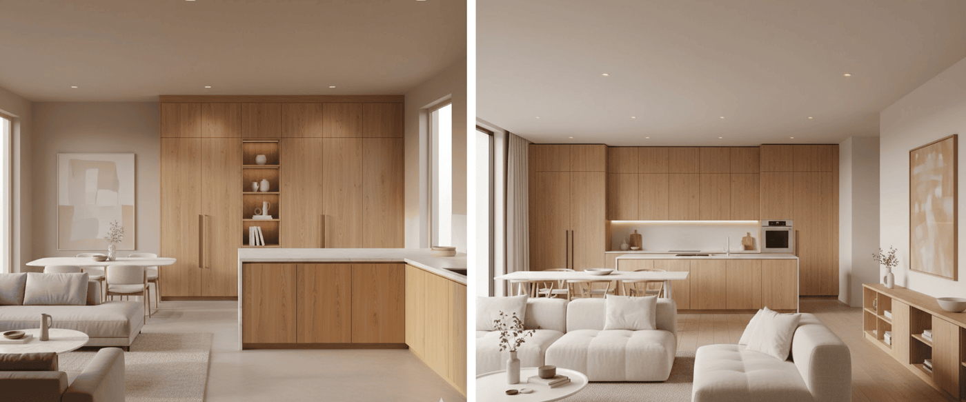 Mixing Wood Tones: Your Table with Existing Cabinets image