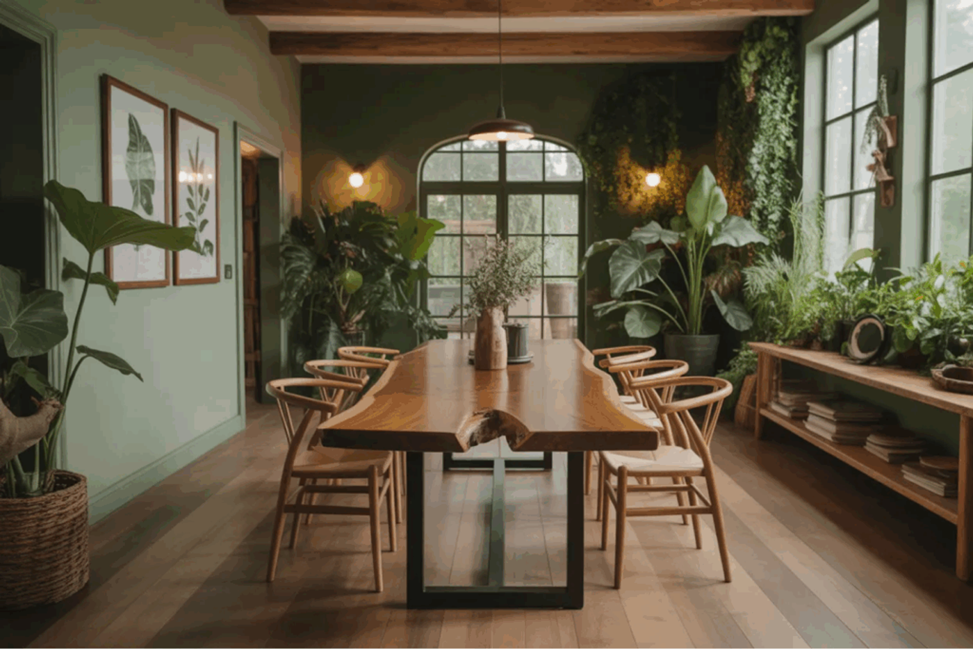 Interior Color Palettes That Pair Beautifully with Live-Edge Wood image