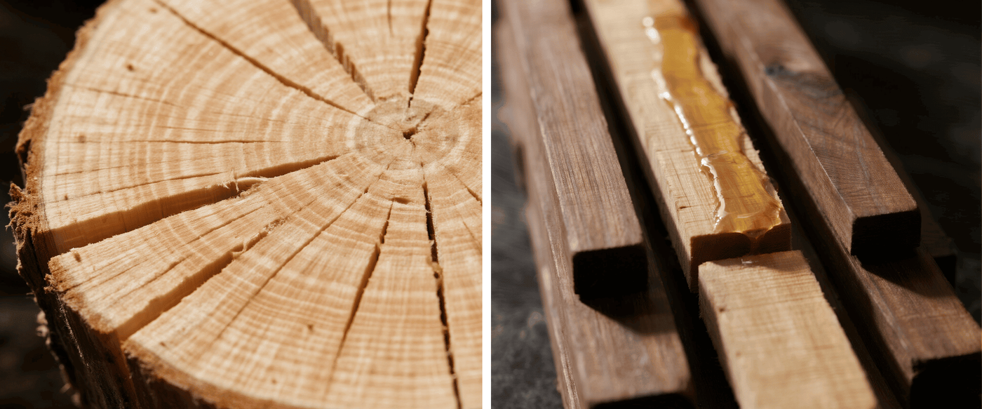 What Are the Signs of Poor Wood Drying in Live-Edge Furniture image