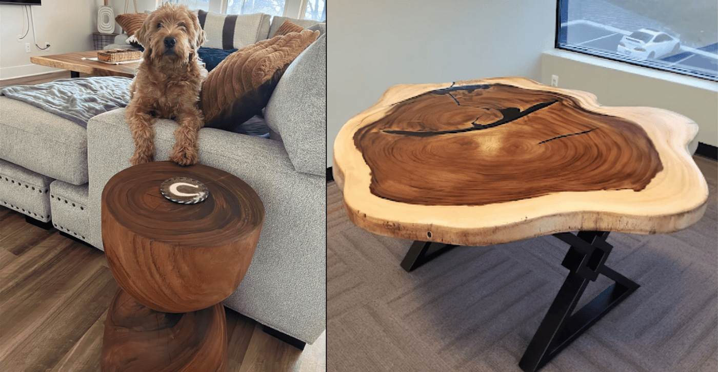 Small Space Live-Edge: Console Decks & Coffee Corners image