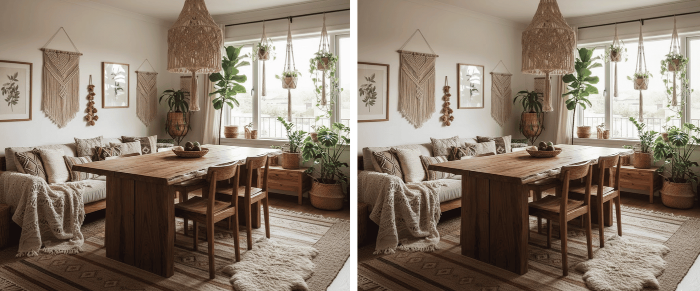 Boho Design: Pairing Live Edge with Macramé and Textiles image