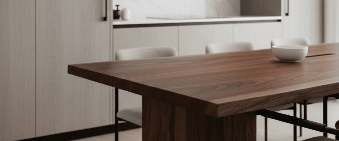 Mixing Wood Tones: Pairing Table with Existing Cabinets image