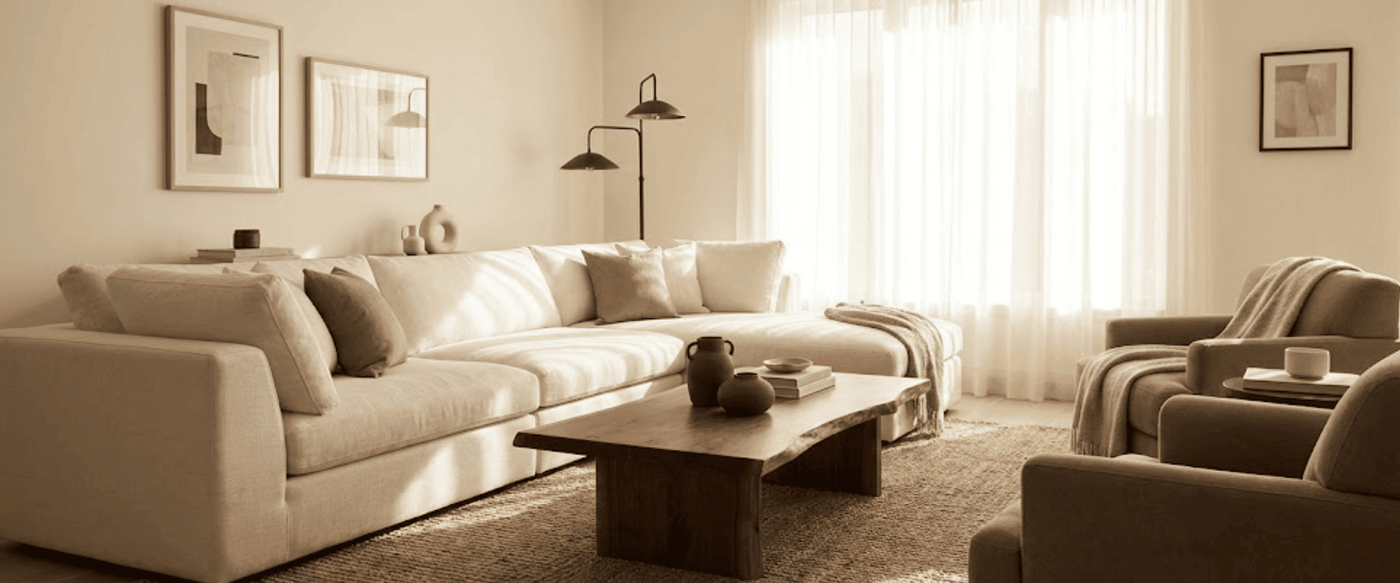 How to Bring Natural Wood Warmth into Monochromatic Rooms image