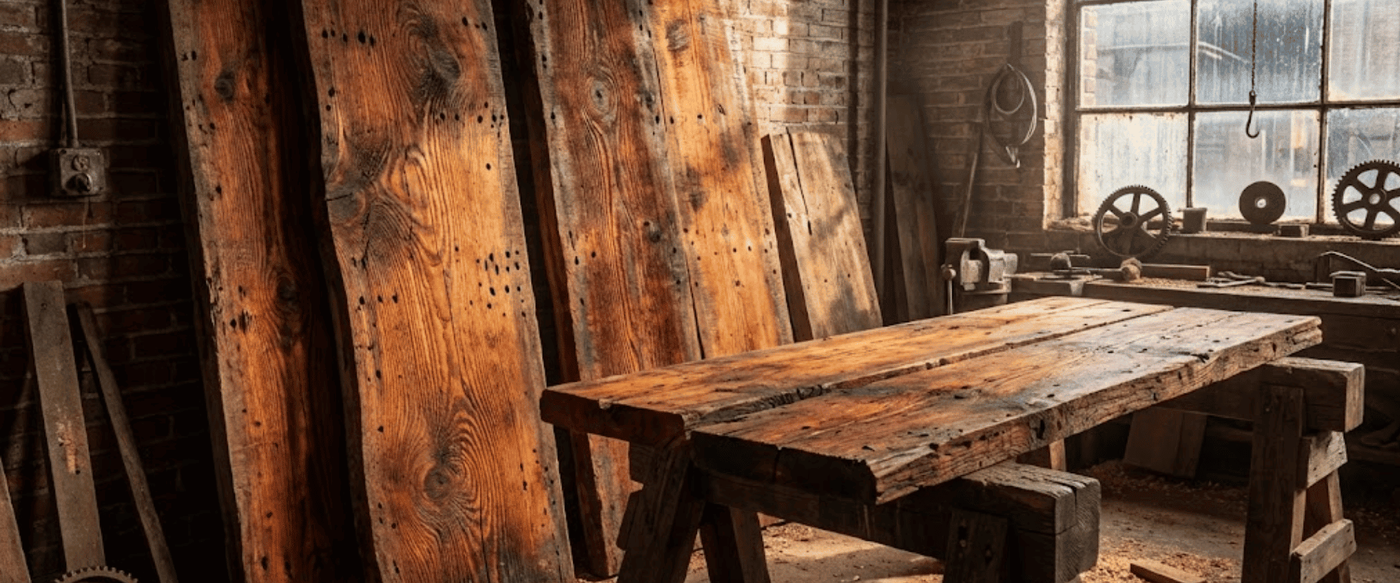 Guanacaste vs Reclaimed Heart Pine: Old vs New image