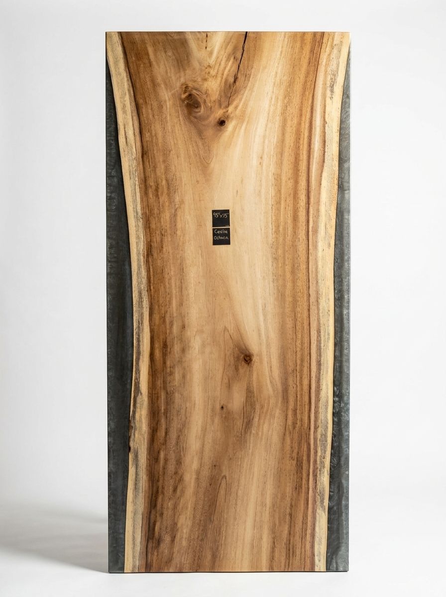 Caelia Octavia — 95" Live Edge Dining Slab raw wood slab at MORUXO.