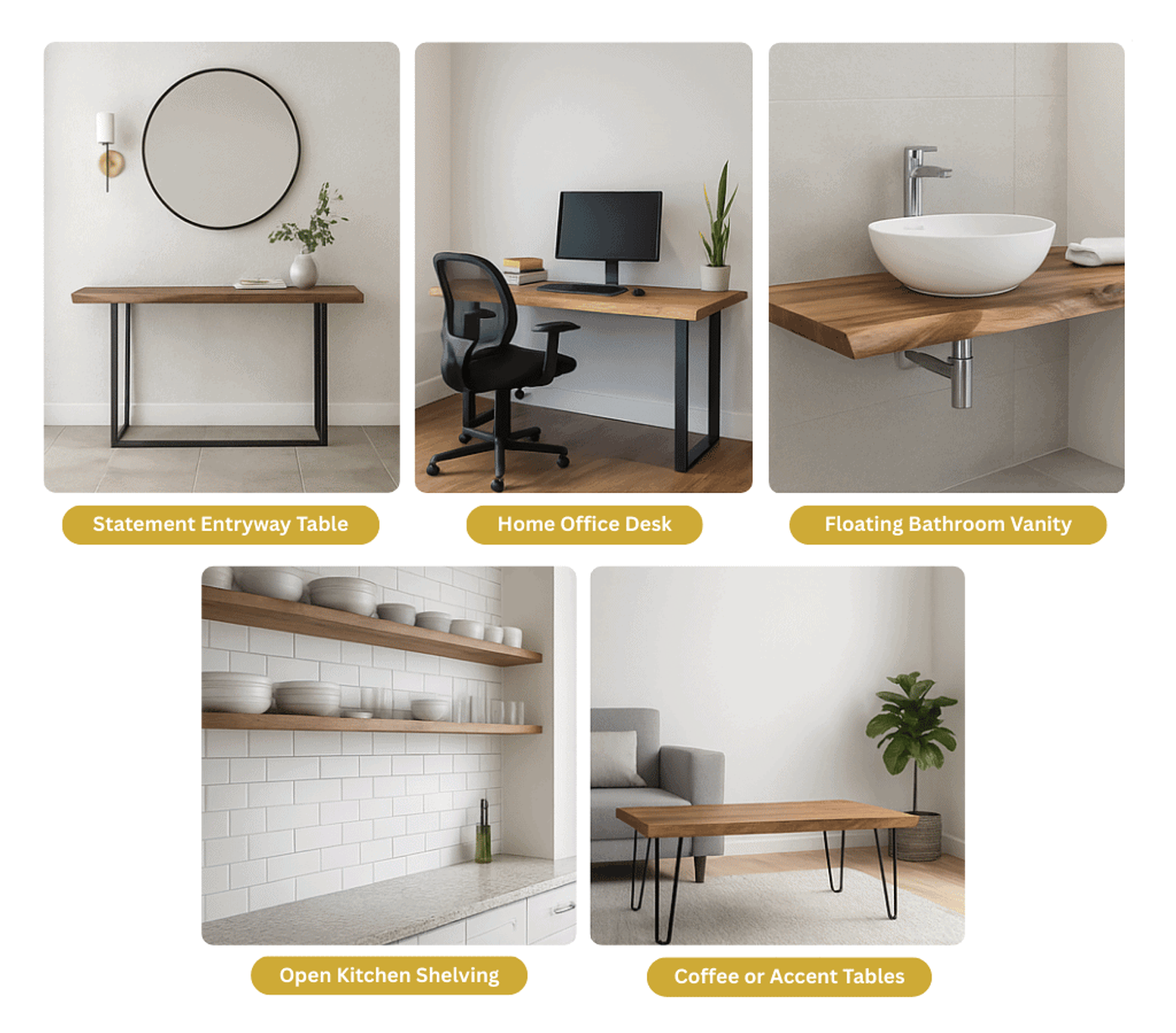 Creative Ways to Use Live-Edge Slabs in Design