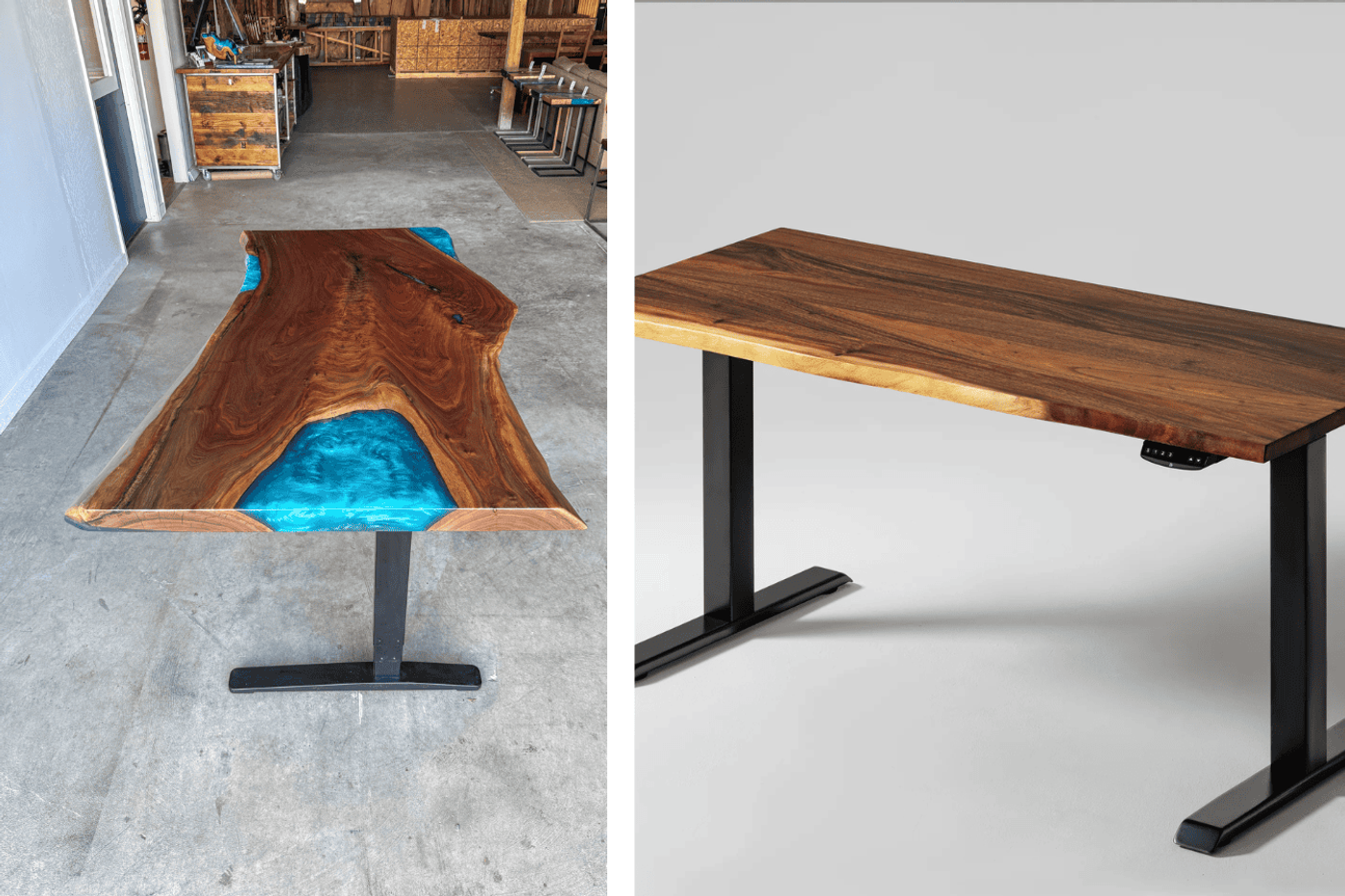 Live-Edge Standing Desk for Stylish & Healthy Workspaces image