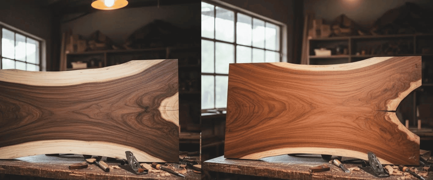 The Sapwood Heartwood Ratio in Guanacaste Slabs image