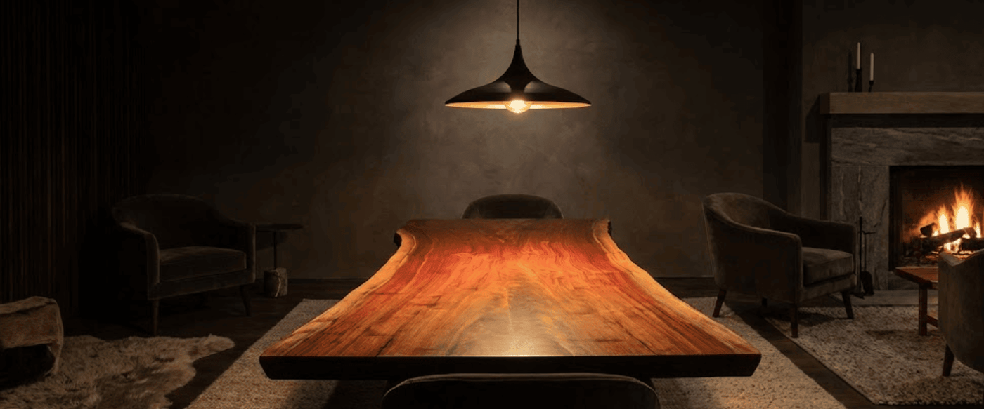 Choosing the Best Wood Slabs for Dark Interiors image