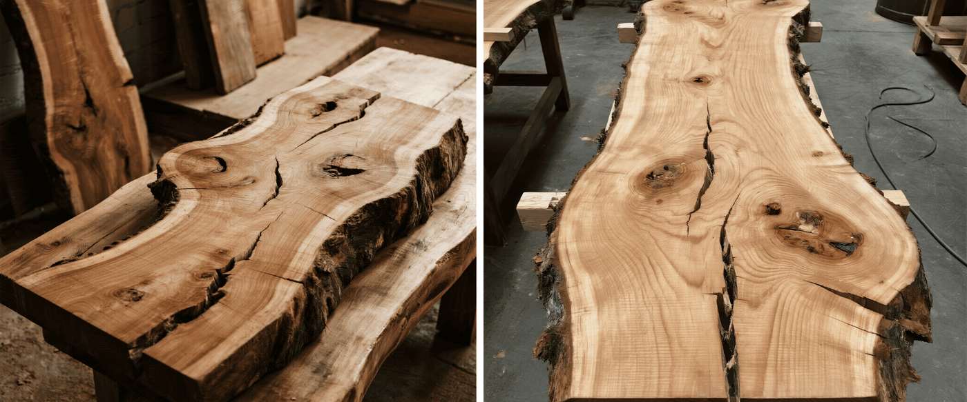 What Are the Signs of Poor Wood Drying in Live-Edge Furniture image