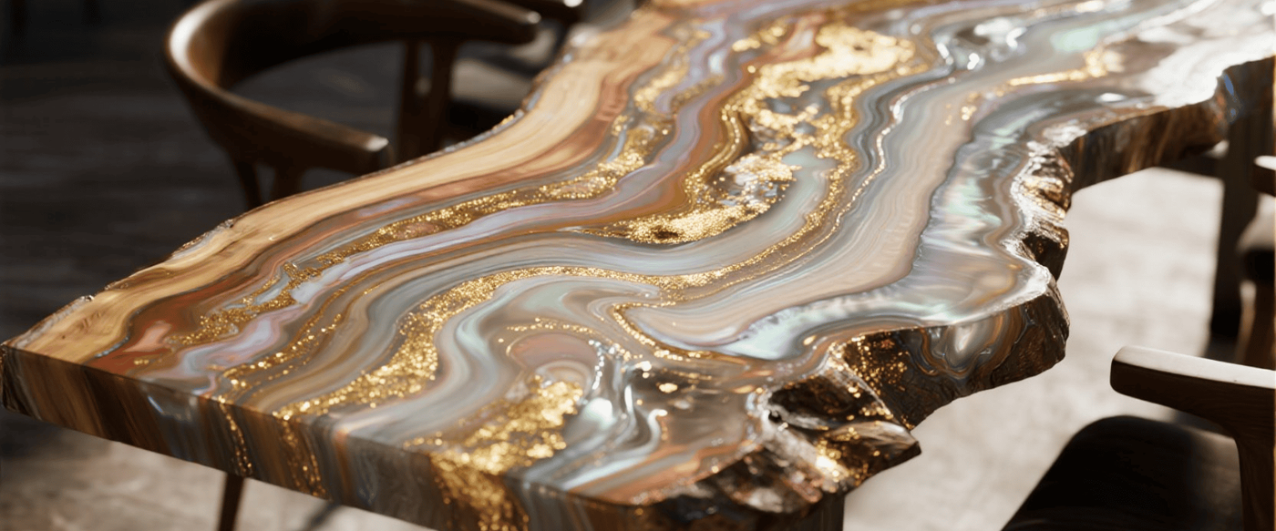 Live-Edge Epoxy Table Design Trends for 2025 image