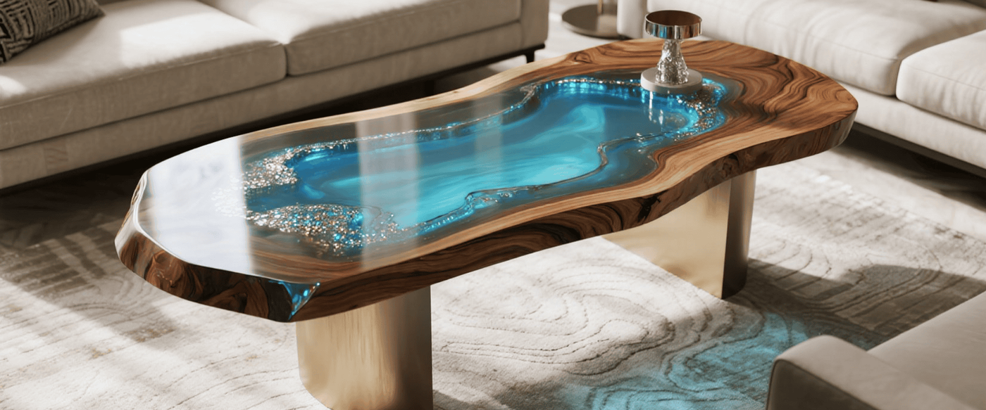 Live-Edge Epoxy Table Design Trends for 2025 image