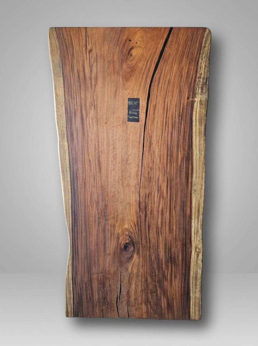 Alina Septima — 80" Live Edge Dining Slab raw wood slab at MORUXO.