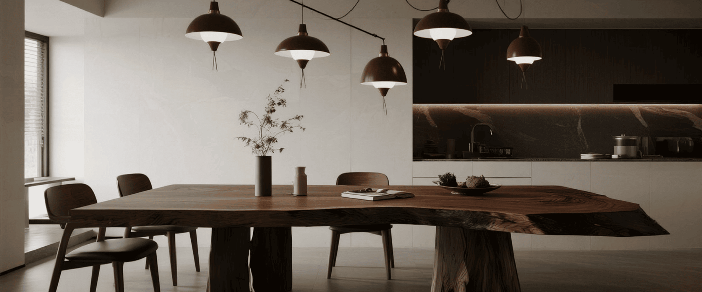 Designing Around your Live-Edge Table: Rugs, Chairs & Lighting Tips image