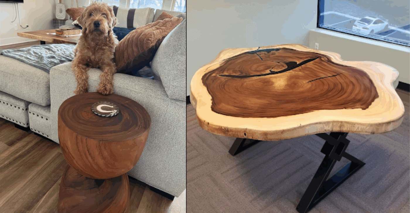 Small Space Live-Edge: Console Decks & Coffee Corners image