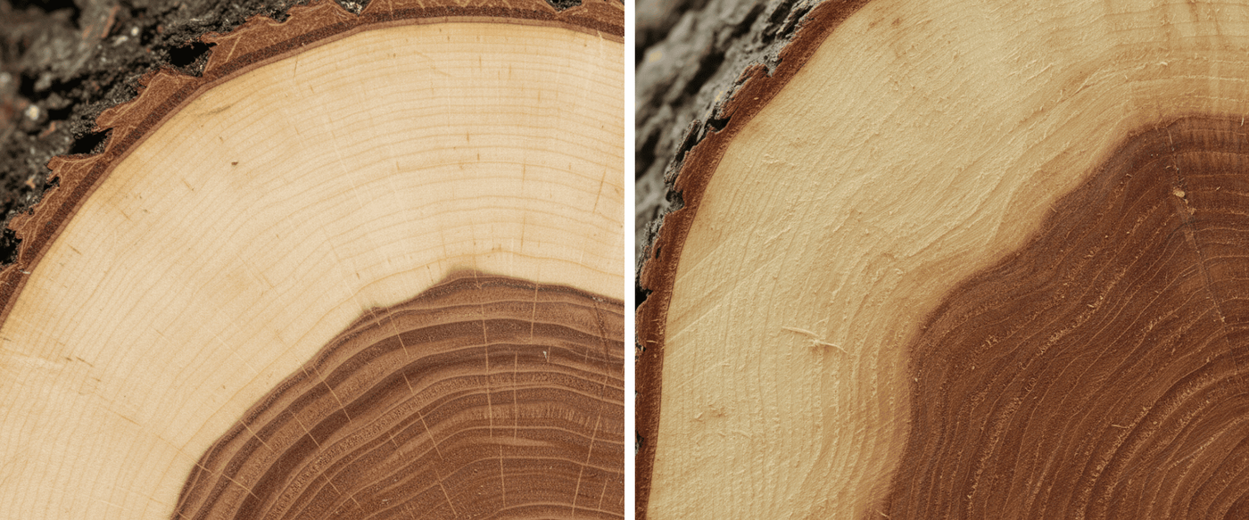 Difference Between Heartwood and Sapwood in Live-Edge Furniture? image