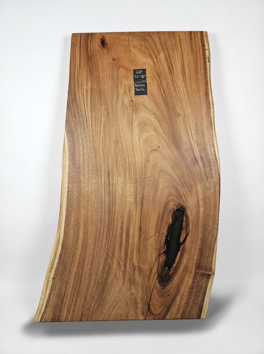 Aurelia Sexta — 68" Live Edge Dining Slab raw wood slab at MORUXO.