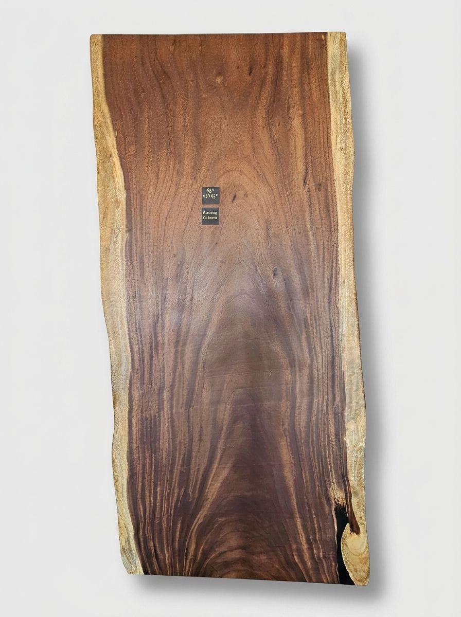 Aurora Octavia — 96" Live Edge Dining Slab raw wood slab at MORUXO.