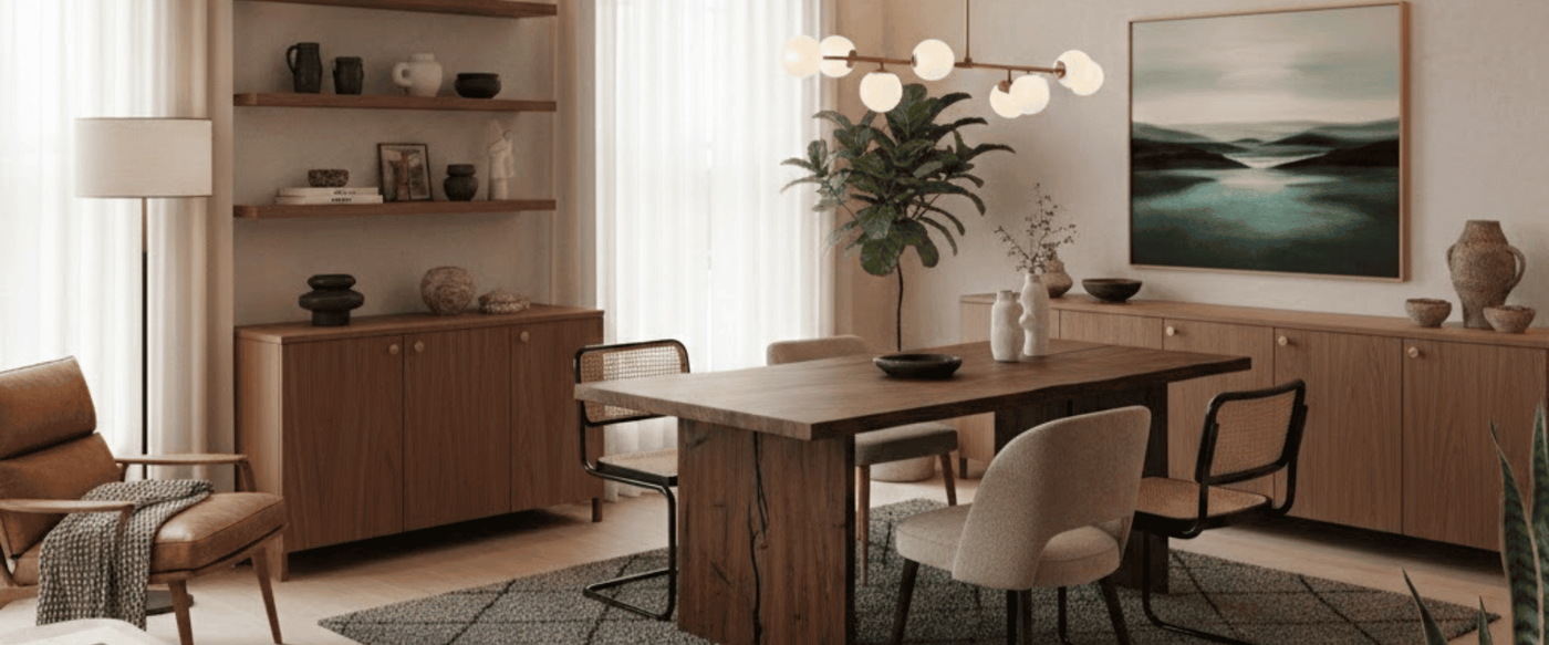 Mixing Wood Tones: Your Table with Existing Cabinets image