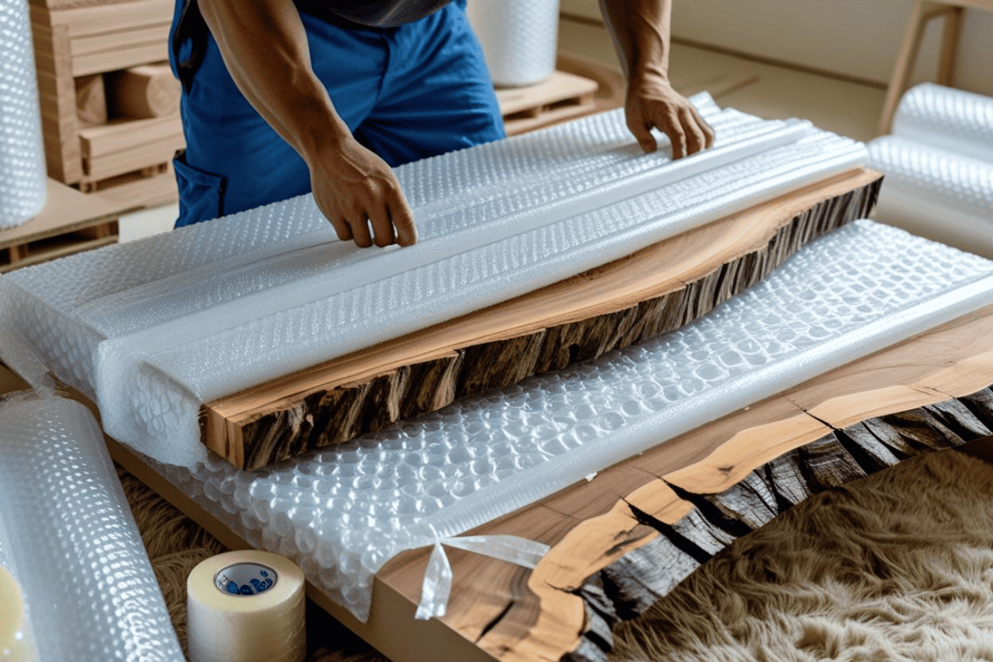 Live Edge Slabs Storage & Transportation image