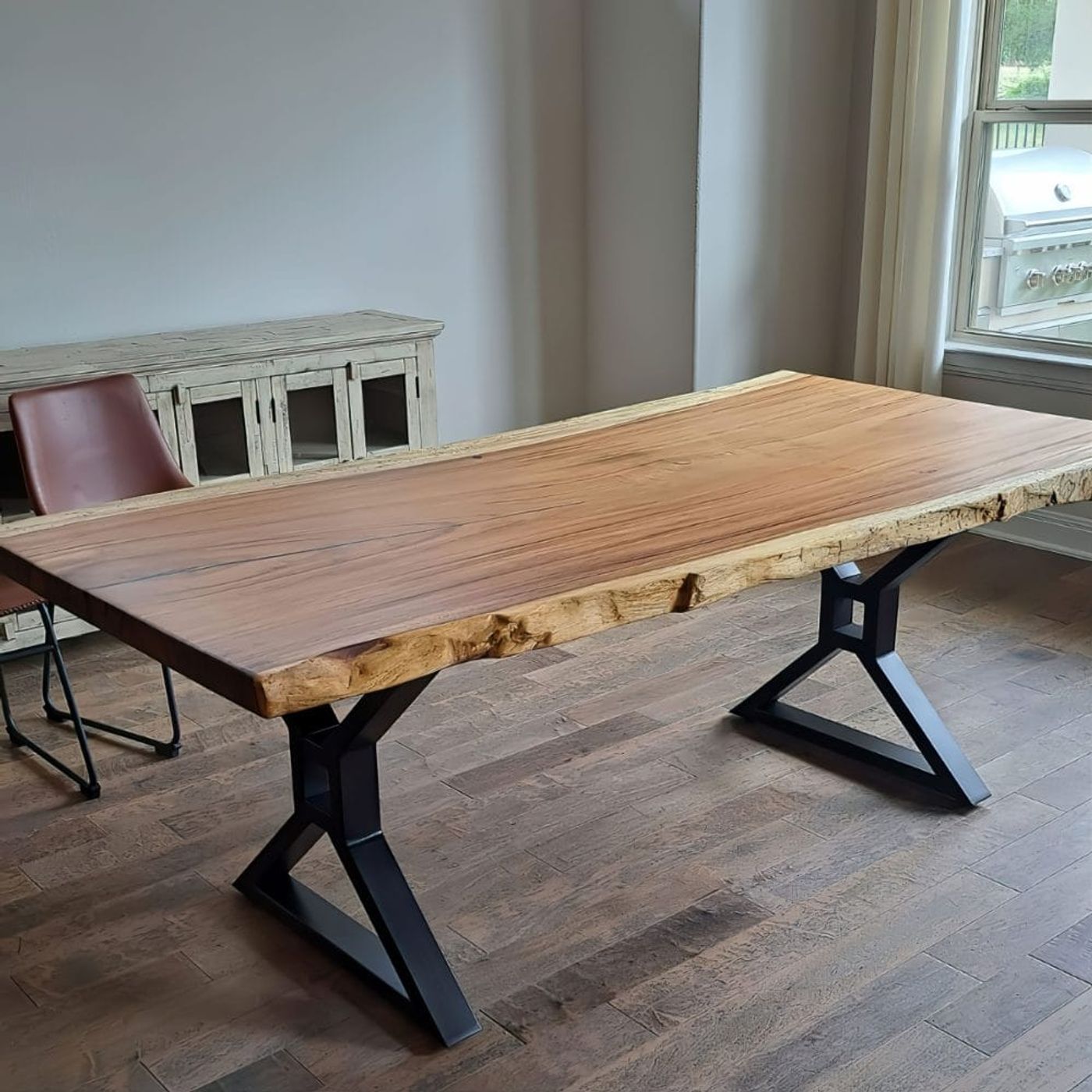 Raw wood table