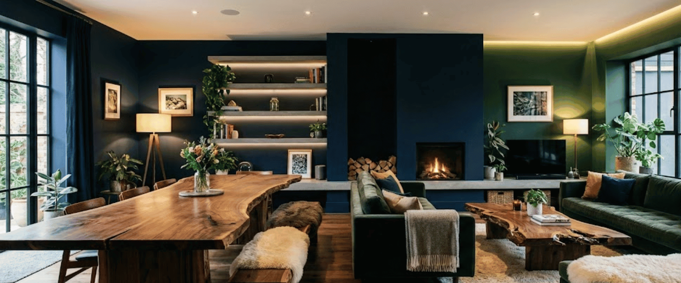 Choosing the Best Wood Slabs for Dark Interiors image