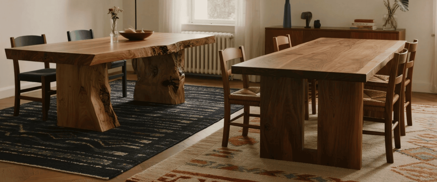 Designing Around your Live-Edge Table: Rugs, Chairs & Lighting Tips image