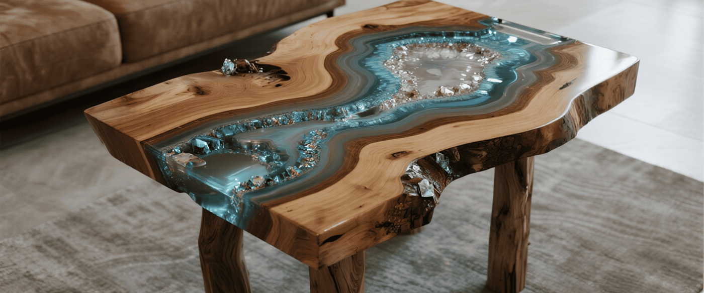 Live-Edge Epoxy Table Design Trends for 2025 image