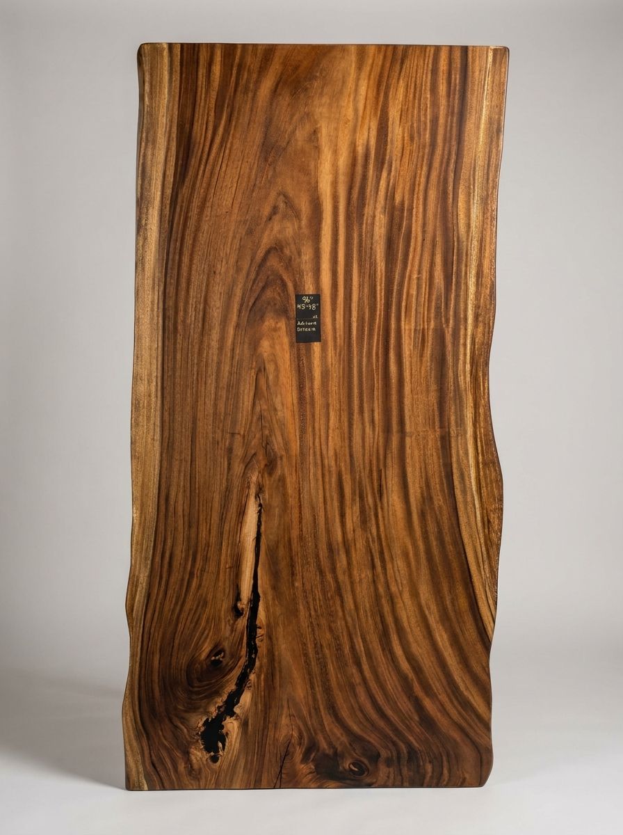 Ariana Octavia — 96" Live Edge Dining Slab raw wood slab at MORUXO.