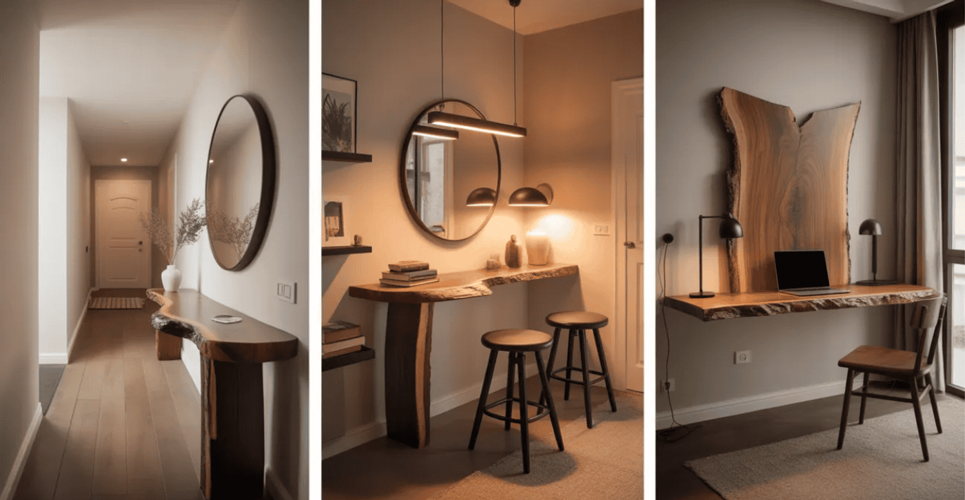 Small Space Live-Edge: Console Decks & Coffee Corners image