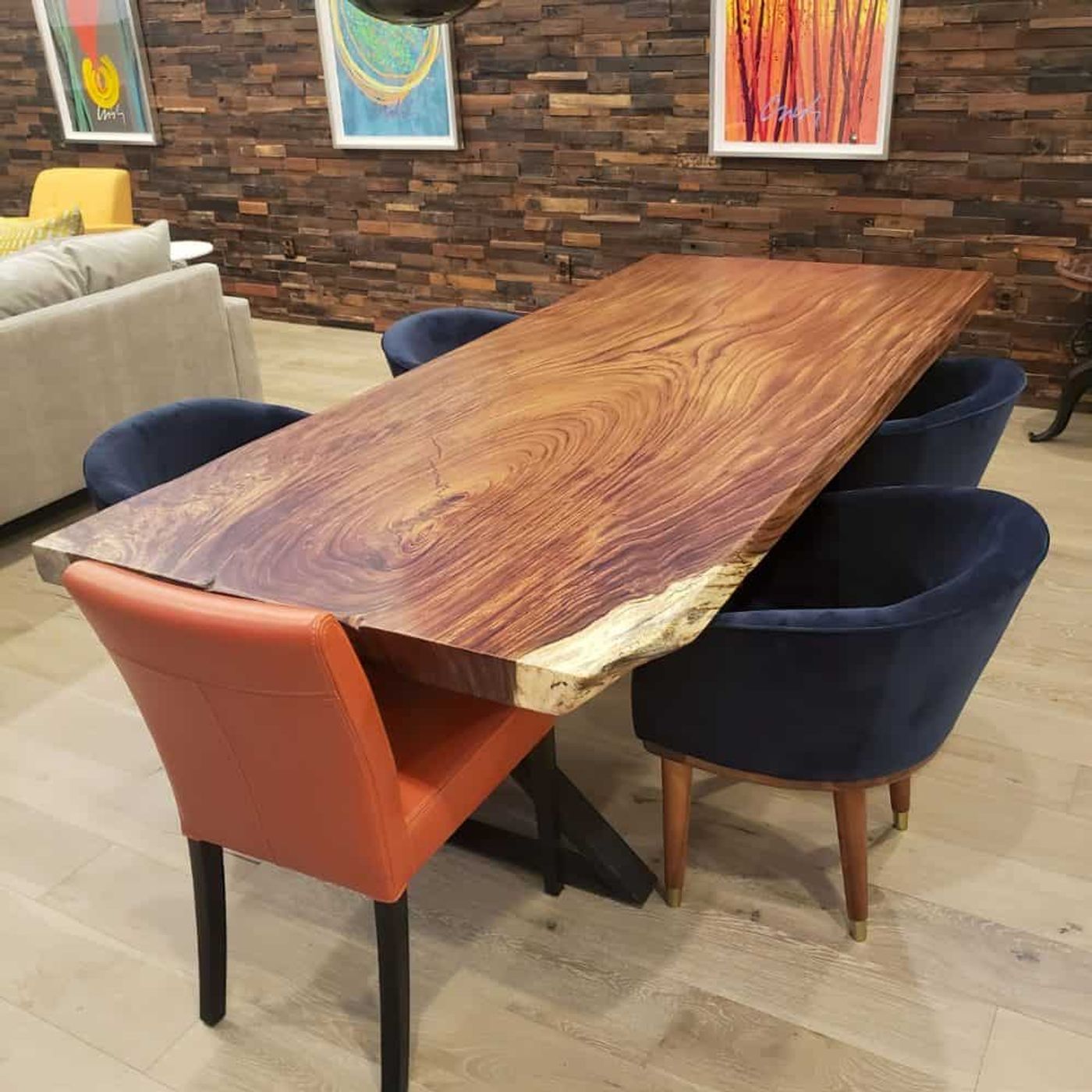 Live edge bar table