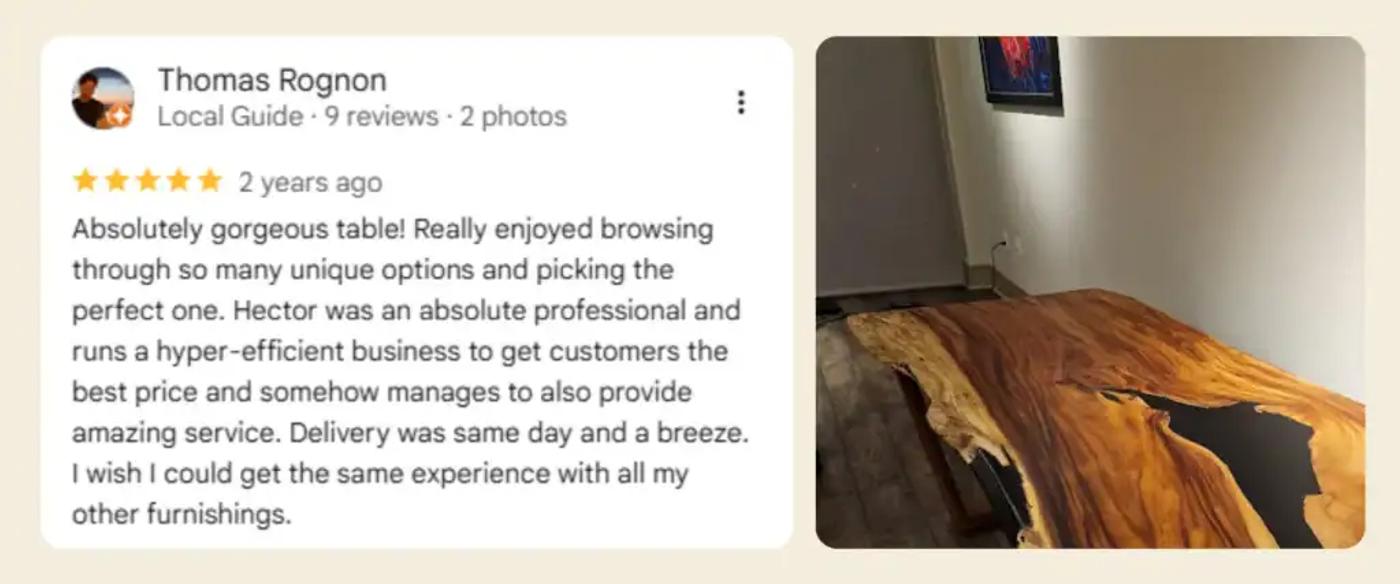 Google-review-of-thomas-rognon-happy-with-black-resin-river-he-bought-from-moruxo