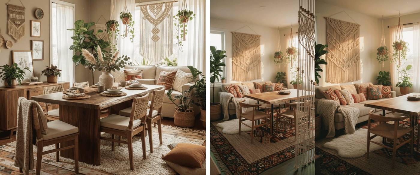 Boho Design: Pairing Live Edge with Macramé and Textiles image