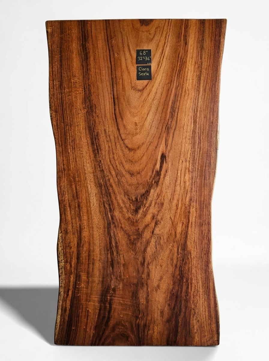 Clara Sexta — 68" Live Edge Dining Slab raw wood slab at MORUXO.