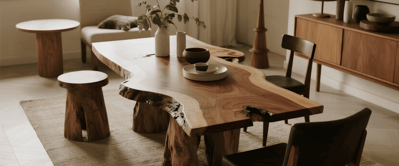 2025 Guide to Biophilic Interiors with Live-Edge Tables image