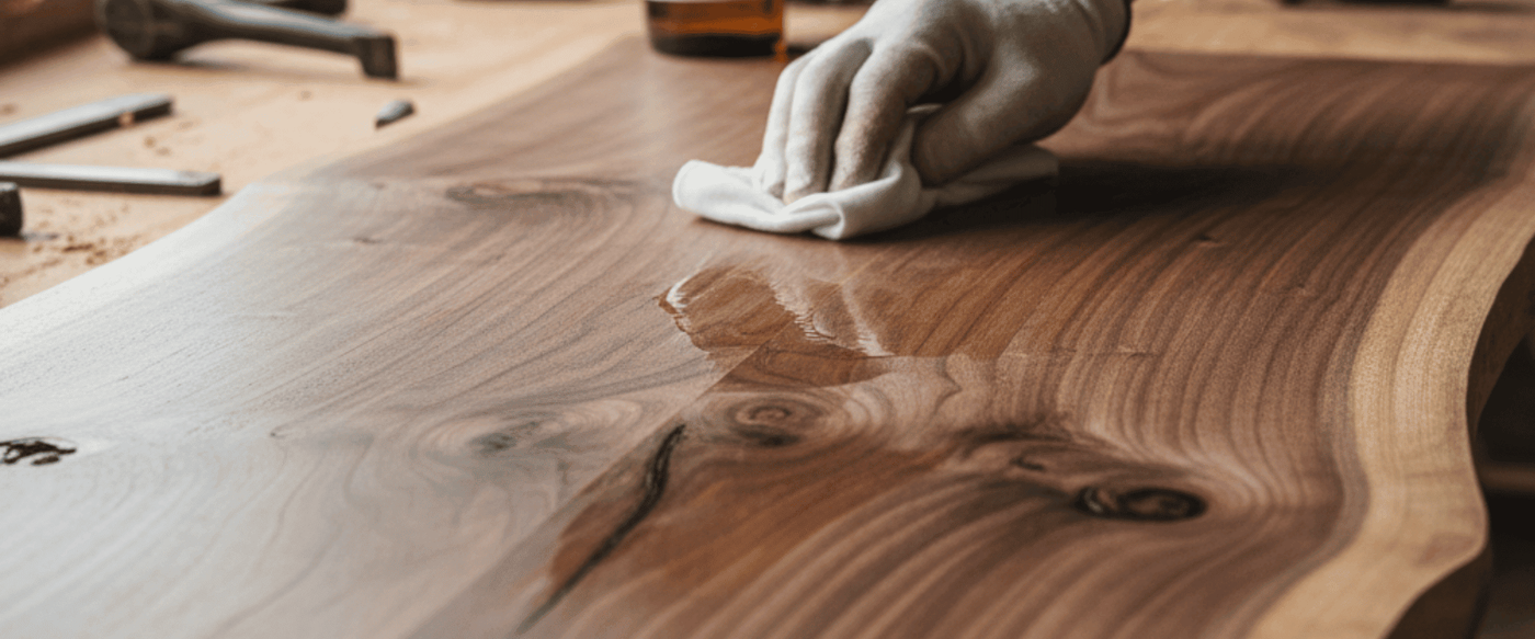 Best Finishes for Walnut Live Edge Tables image