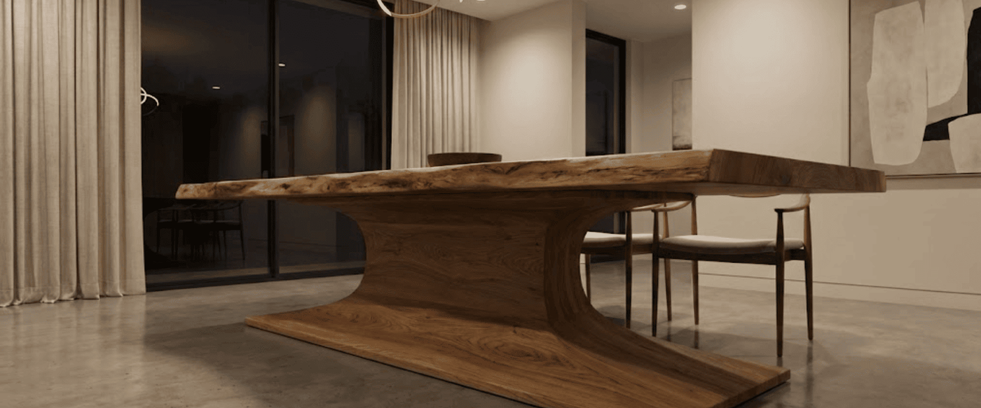 Assessing the Load-Bearing Capacity of Different Live Edge Dining Table Bases image