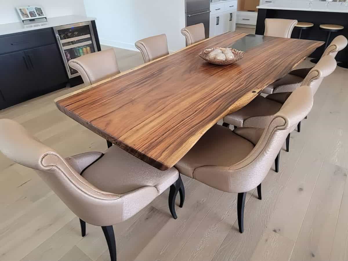 Beautiful live edge table made from expensive wood