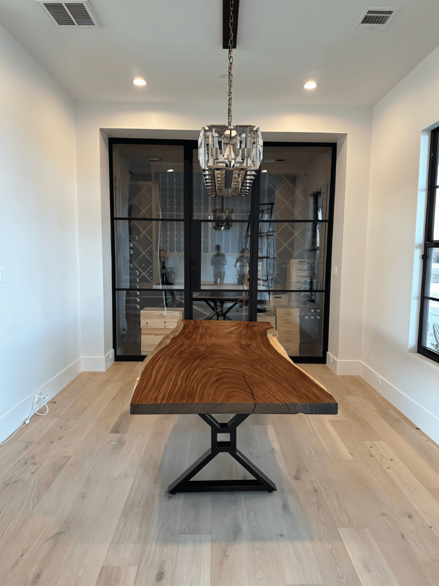 Modern Custom Parota Table
