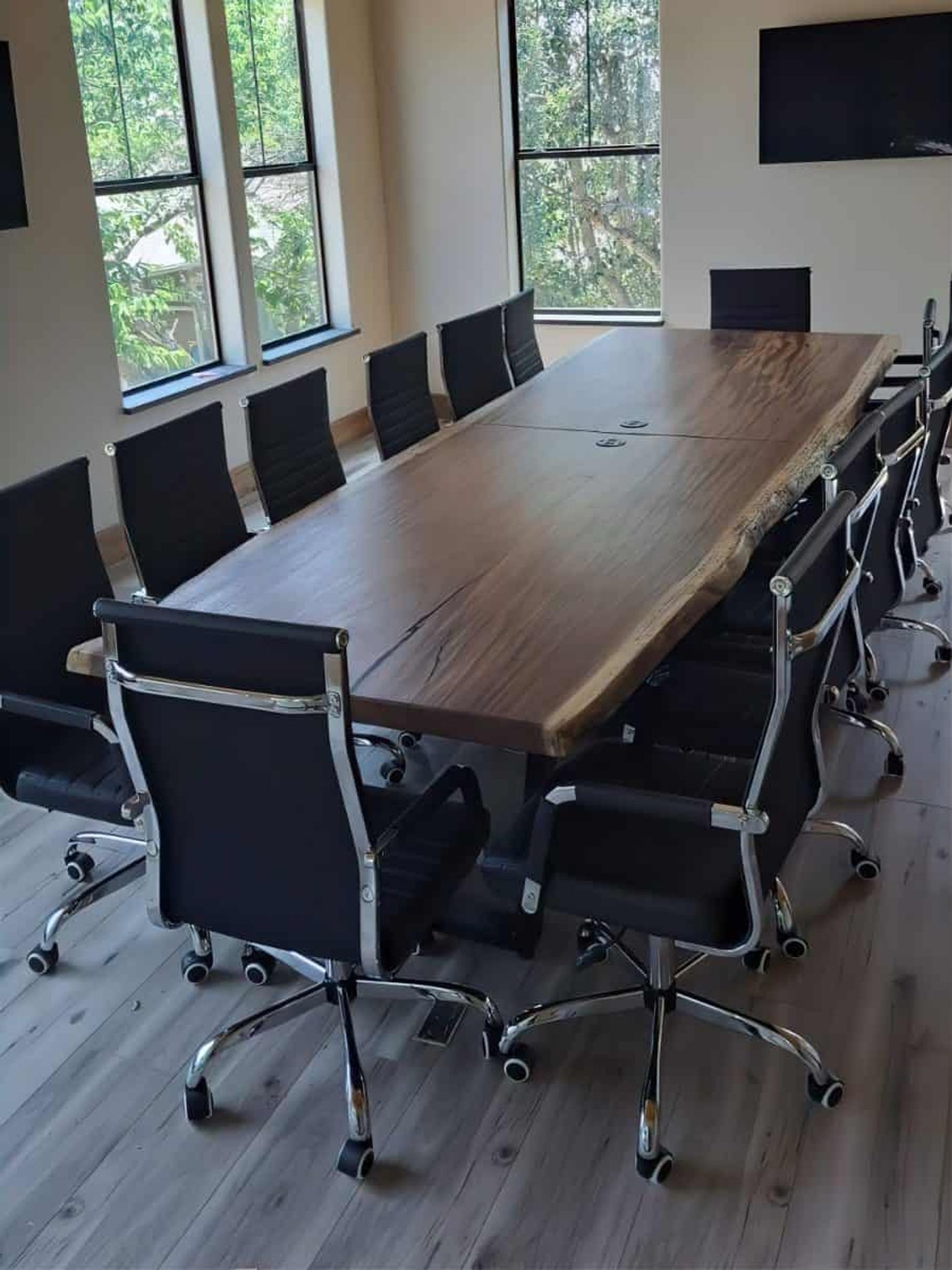 Large Slab Conference Table