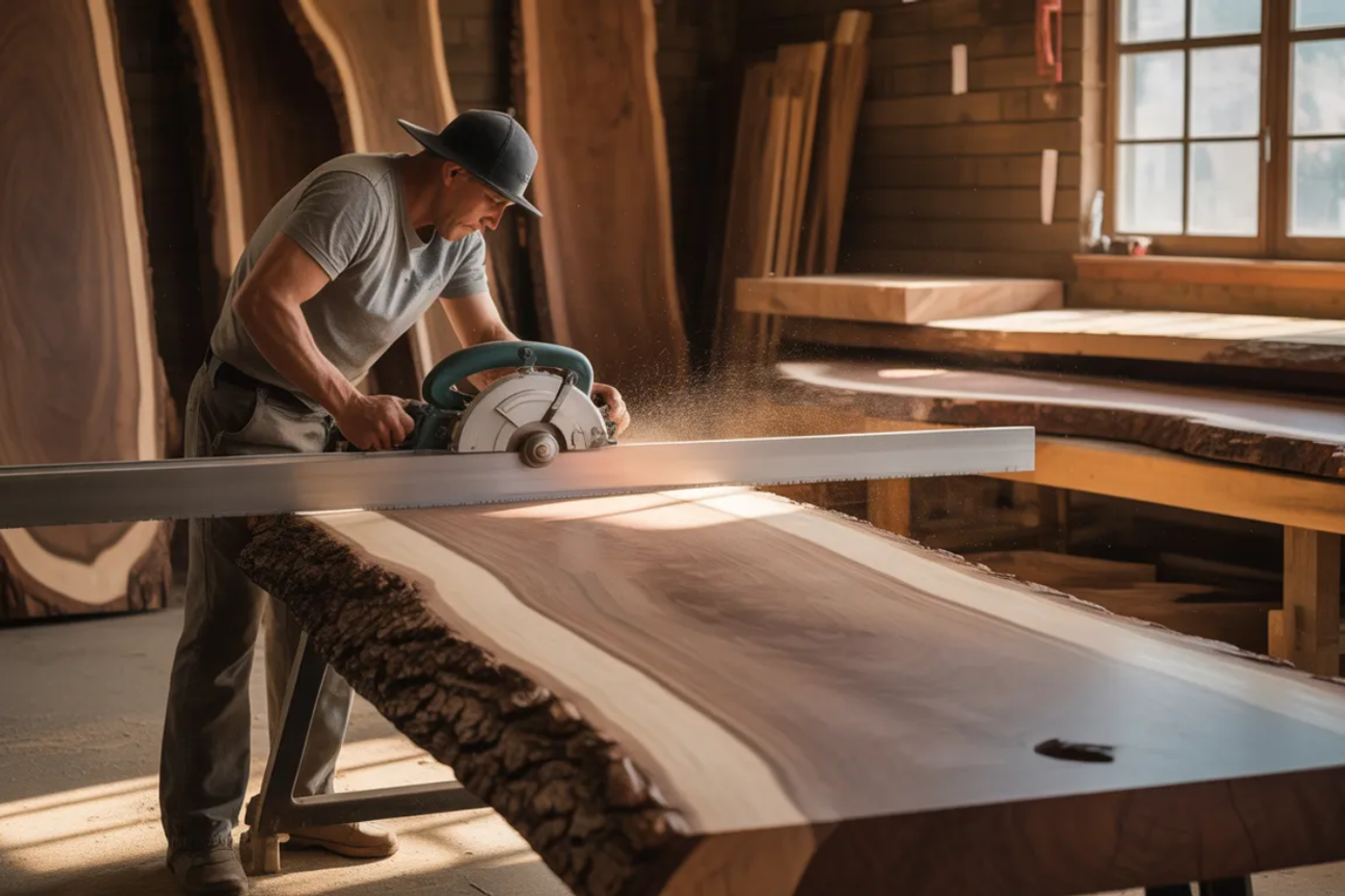 The Making of a Furniture Slab in Central Texas image
