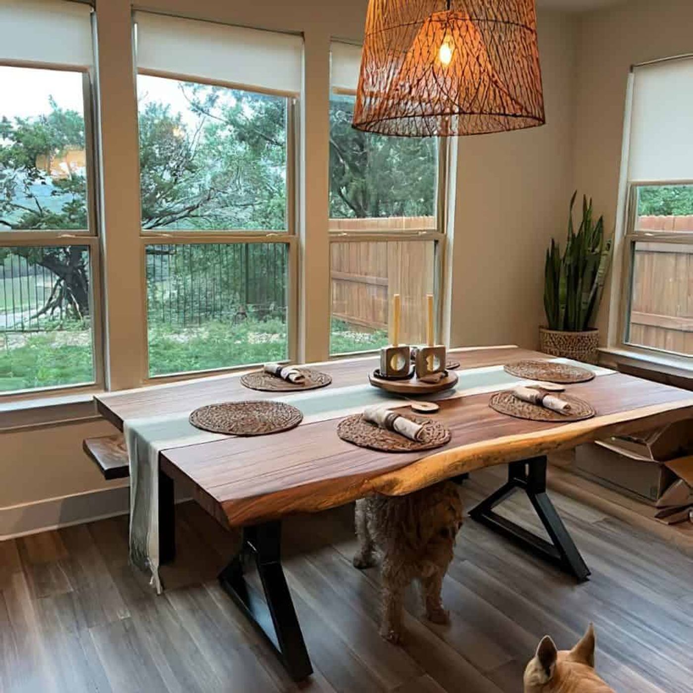 Modern rustic table