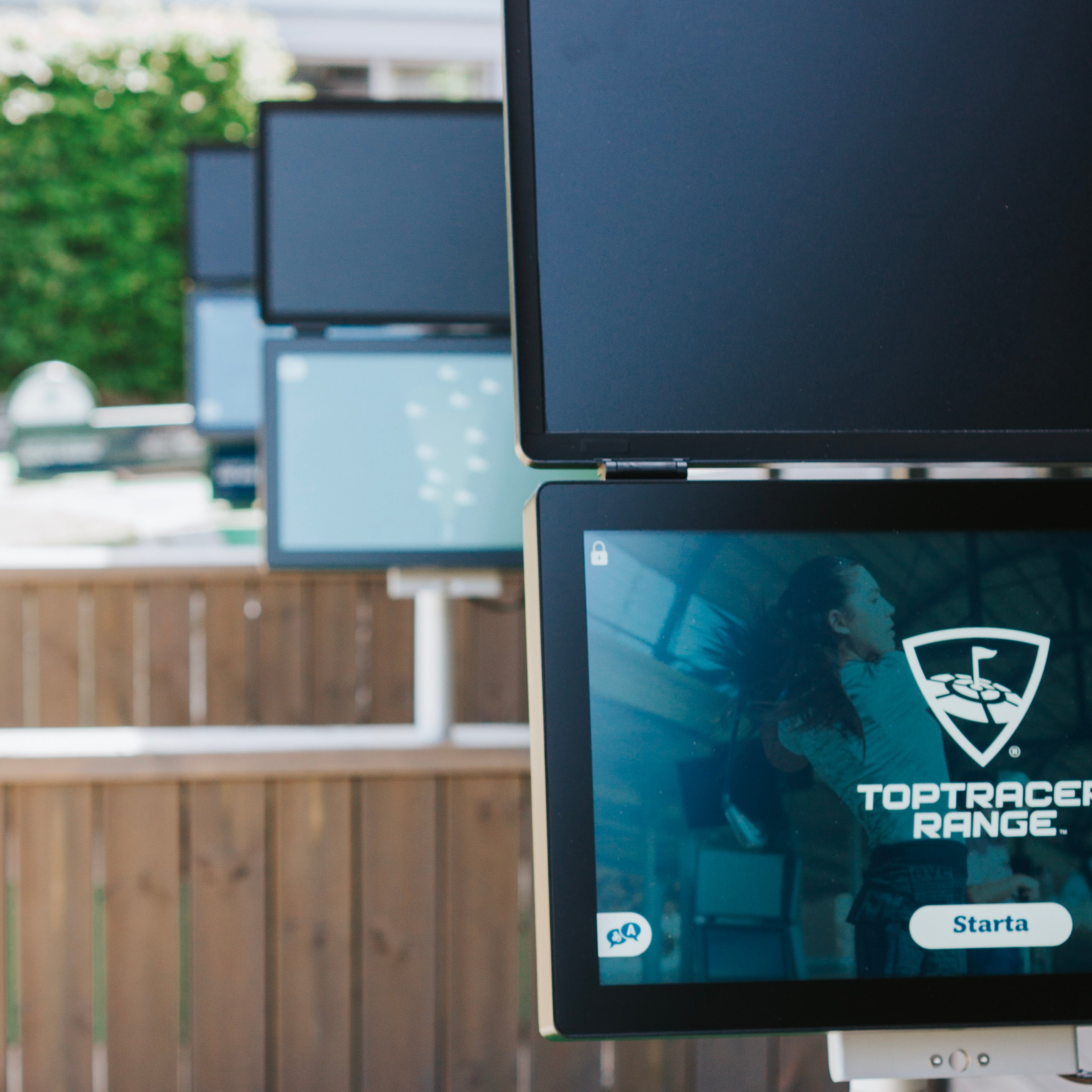 En elektronisk driving range