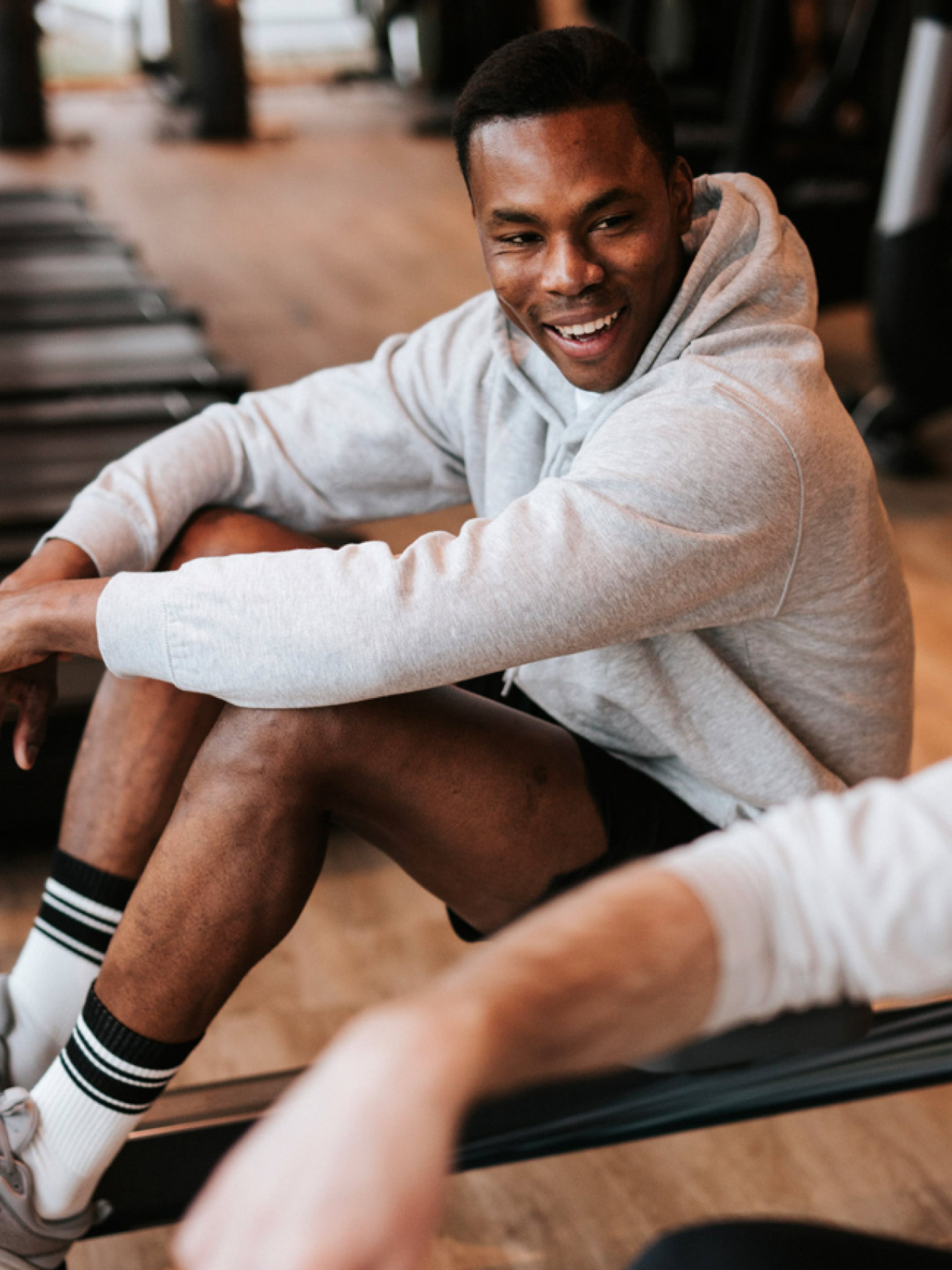 A man working out at our health club