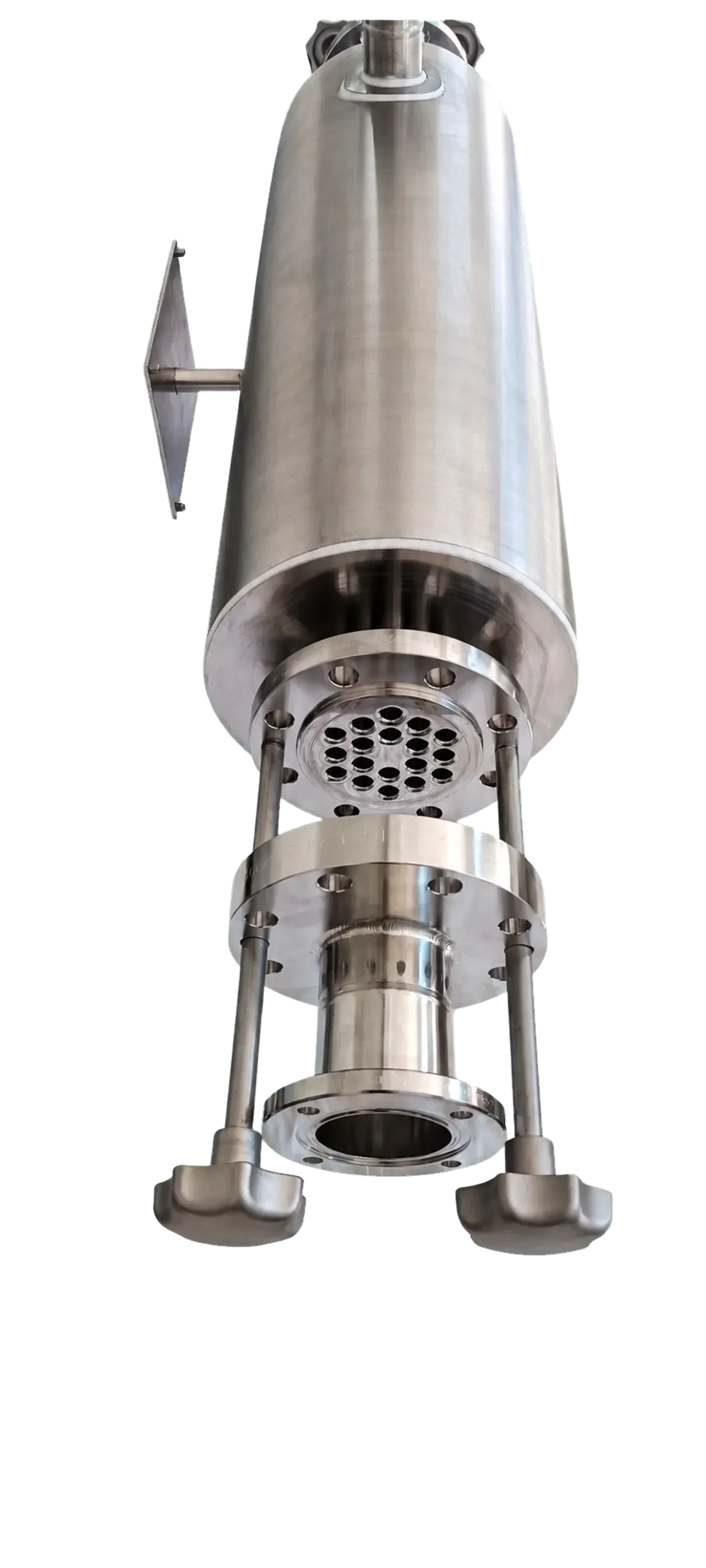 Sterile shell-and-tube heat exchanger for hygiene-critical process applications