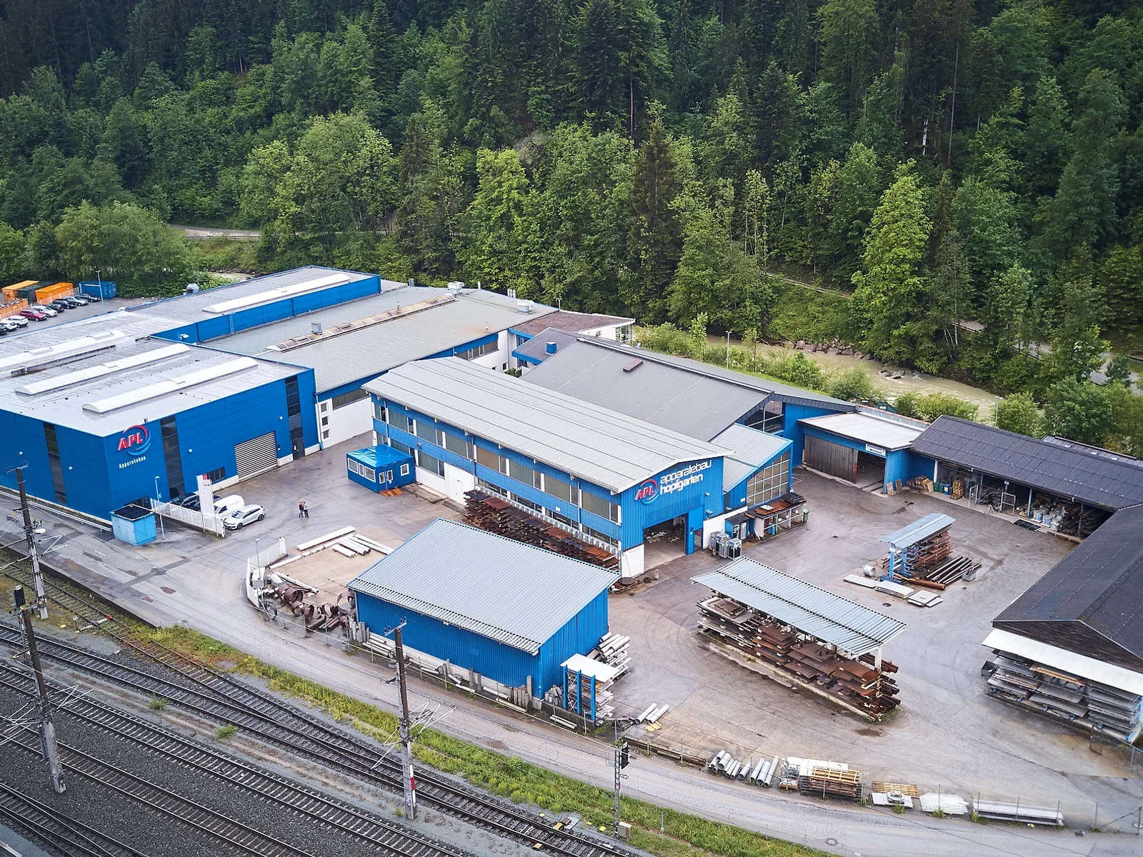 Aerial view of the APL production site in Hopfgarten.